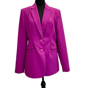 Dynamite magenta purple tailored single breasted blazer Sz M NWOT